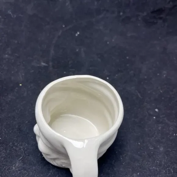 SANTA CLAUS White HEAD Vintage 3" Figural Ceramic 8 oz MUG - Picture 4 of 9